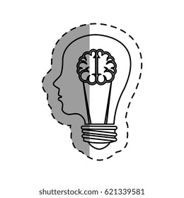 bulb light with brain