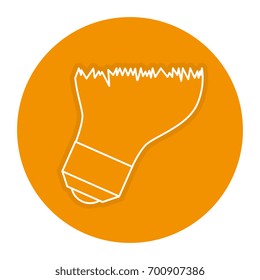 bulb light broken icon