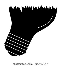 bulb light broken icon