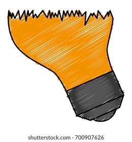 bulb light broken icon