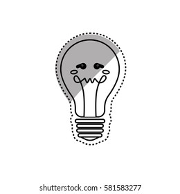 Bulb light cartoon icon vector illustration graphic design