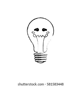 Bulb light cartoon icon vector illustration graphic design