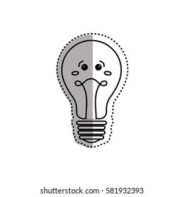 Bulb light cartoon icon vector illustration graphic design