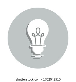 bulb, light, creative badge icon. Simple glyph, flat vector of Business icons for ui and ux, website or mobile application