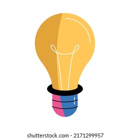 bulb light creative idea icon