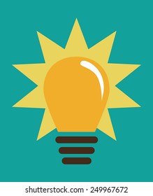 bulb light design, vector illustration eps10 graphic 