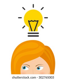 bulb light design, vector illustration eps10 graphic 