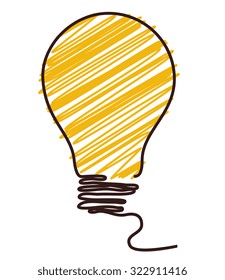 bulb light design, vector illustration eps10 graphic 