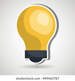 bulb light  design, vector illustration eps10 graphic 