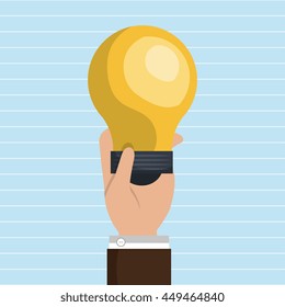 bulb light  design, vector illustration eps10 graphic 