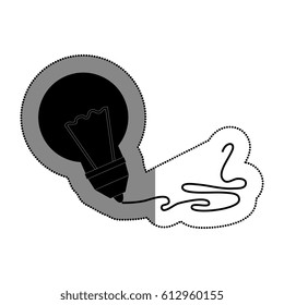 bulb light drawing icon