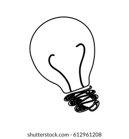bulb light drawing icon