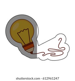 bulb light drawing icon