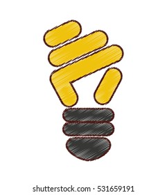 bulb light ecology isolated icon vector illustration design