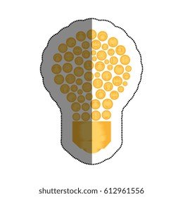 bulb light with ecology symbol