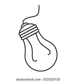 bulb light education icon
