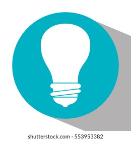 bulb light education icon