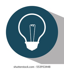 bulb light education icon