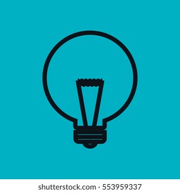 bulb light education icon