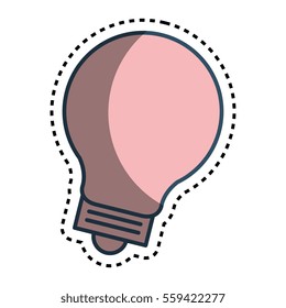 bulb light education icon