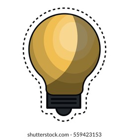bulb light education icon