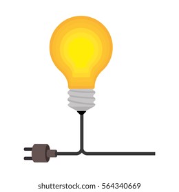 bulb light education icon