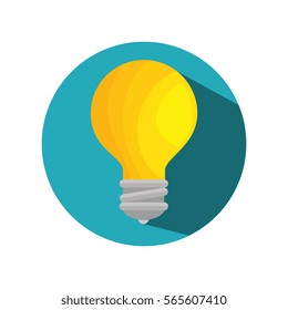 bulb light education icon