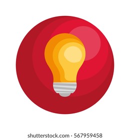 bulb light education icon