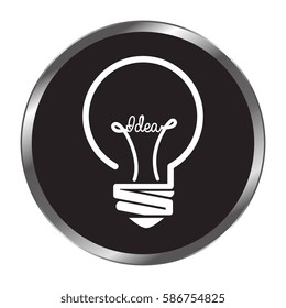 bulb light education icon