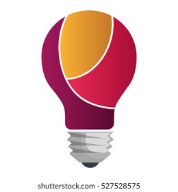 bulb light emblem isolated icon
