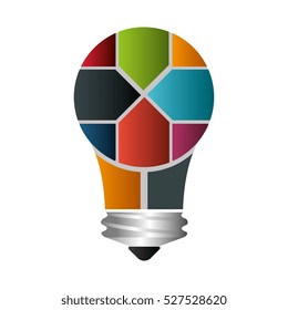 bulb light emblem isolated icon