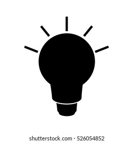 bulb light energy icon vector illustration design