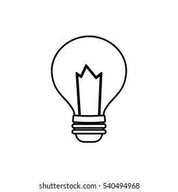 Bulb light energy icon vector illustration graphic design