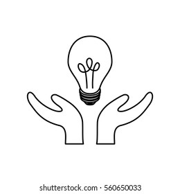 Bulb light energy icon vector illustration graphic design