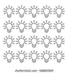 Bulb light energy icon vector illustration graphic design