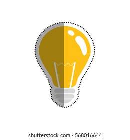 Bulb light energy icon vector illustration graphic design