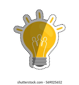 Bulb light energy icon vector illustration graphic design