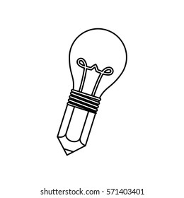 Bulb light energy icon vector illustration graphic design