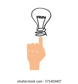 Bulb light energy icon vector illustration graphic design
