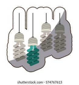 Bulb light energy icon vector illustration graphic design