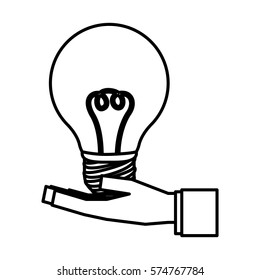 Bulb light energy icon vector illustration graphic design
