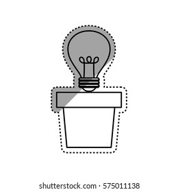 Bulb light energy icon vector illustration graphic design