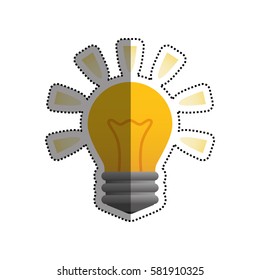 Bulb light energy icon vector illustration graphic design