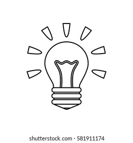 Bulb light energy icon vector illustration graphic design
