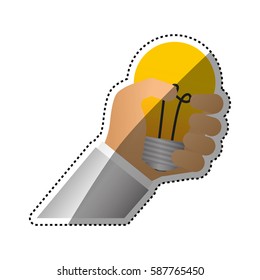 Bulb light energy icon vector illustration graphic design