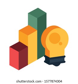 bulb light energy isolated icon vector illustration design