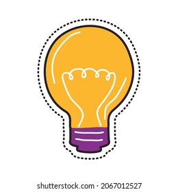 bulb light energy patch icon
