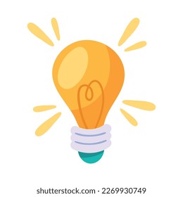 bulb light energy power icon