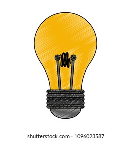 Bulb light energy scribble