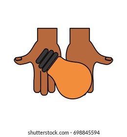 Bulb light energy vector illustration graphic design